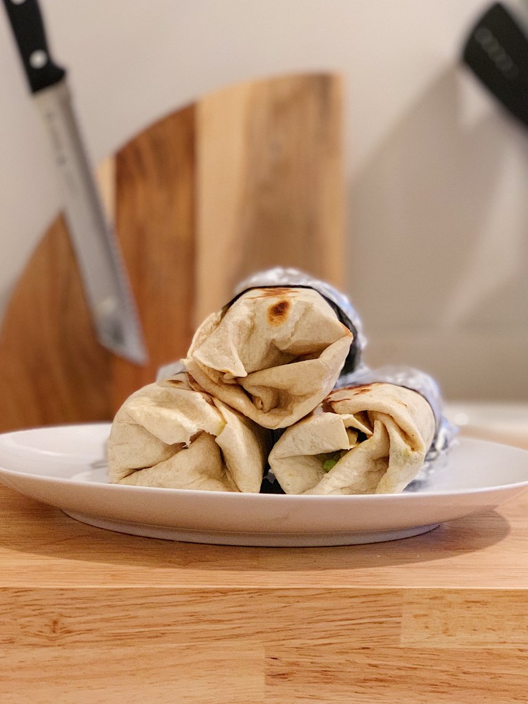 Vegan Sweet Potato Burritos with Avocado Pico de Gallo