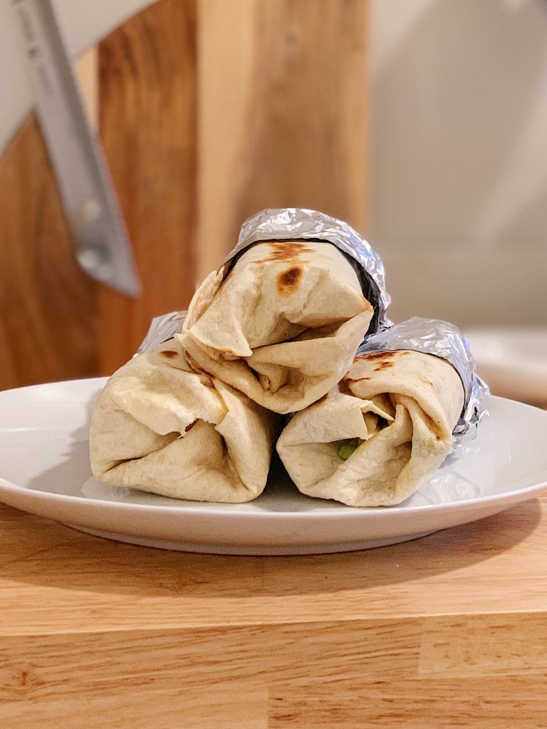 Vegan Sweet Potato Burritos with Avocado Pico de Gallo